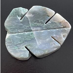 Gorgeous Moss Agate Crystal Leaf - #8